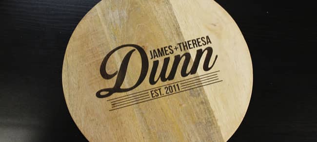 engraved cutting board