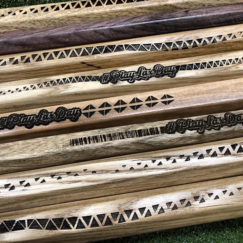 Engraved Lacrosse Shafts