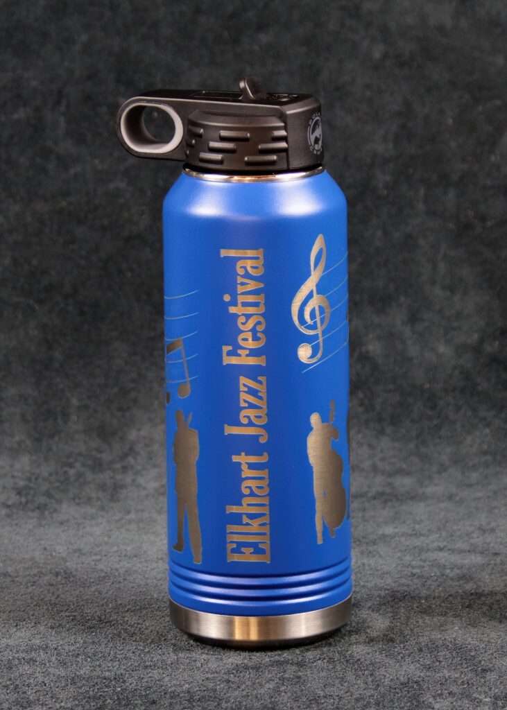 Laser engraved water bottle