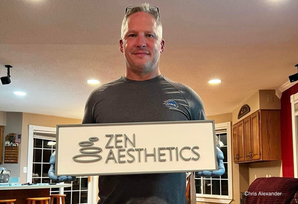 Chris Alexander has transitioned from his firefighting career into retirement, savoring the newfound freedom and leisure it brings with his laser engraving business.