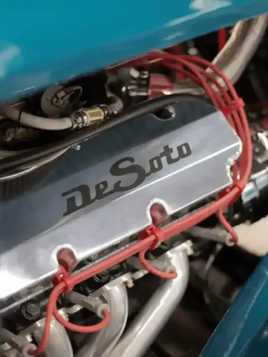 engine engraved with DeSoto text